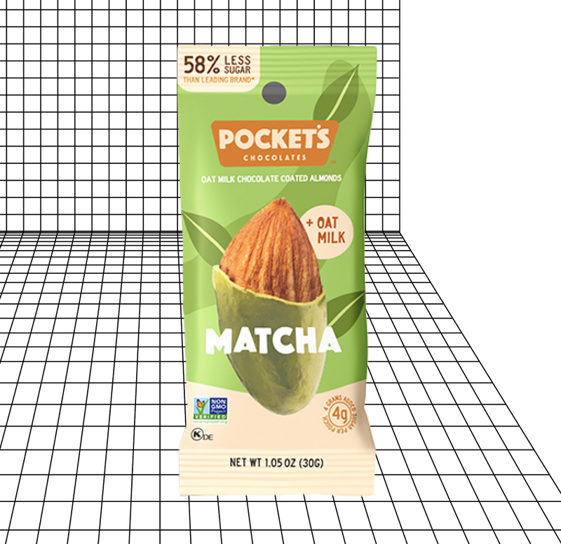 Pocket's Chocolates - Matcha Covered Almonds