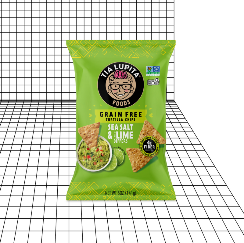 Tia Lupita Foods - Sea Salt Lime - Tortilla Chips  - 1 oz