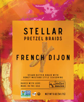 Stellar Pretzel Braids - French Dijon - Pretzels - 0.5 oz
