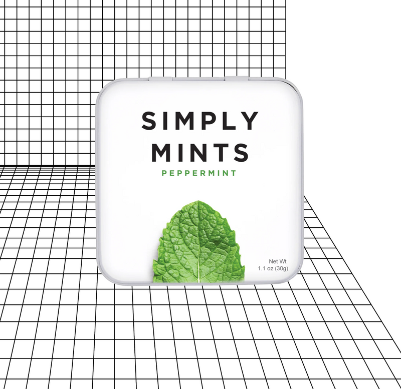 SIMPLY GUM - Peppermint - Natural Mints - 1.1 oz